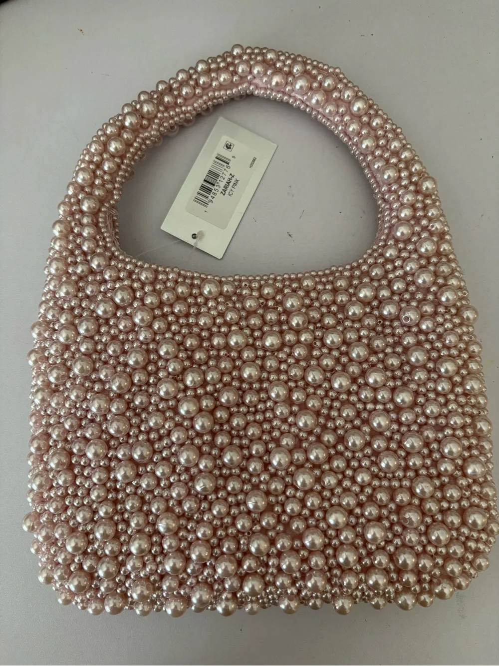 Nina Embellished Pink Beaded Handbag